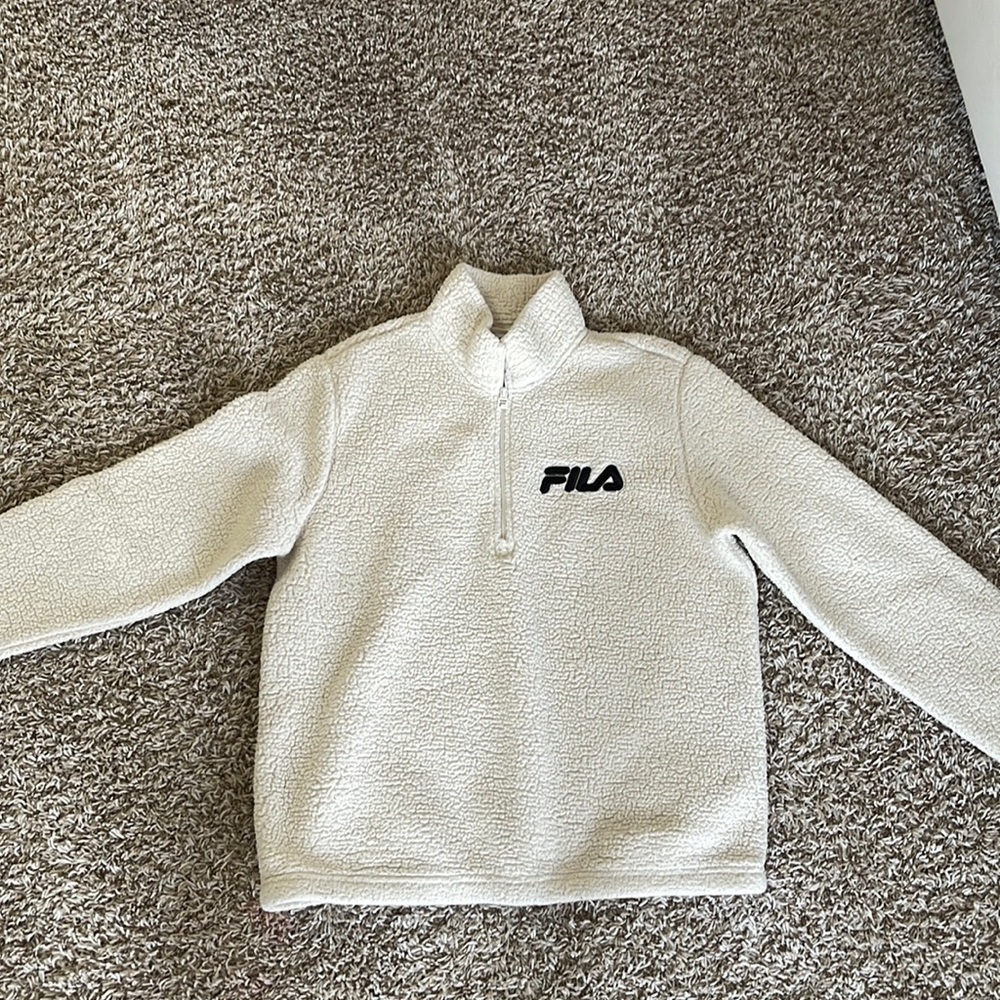 Beige Fila Sherpa size Large fits like medium